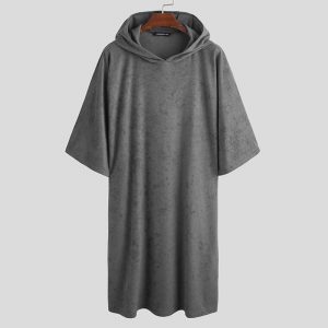 poncho serviette homme gris s 166