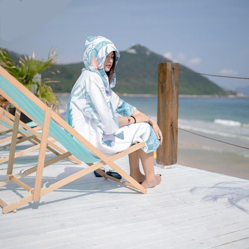 poncho surf lightning bleu 871