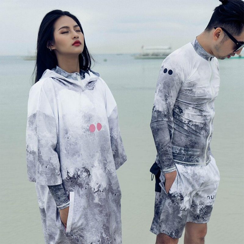 poncho surf peak gris 190