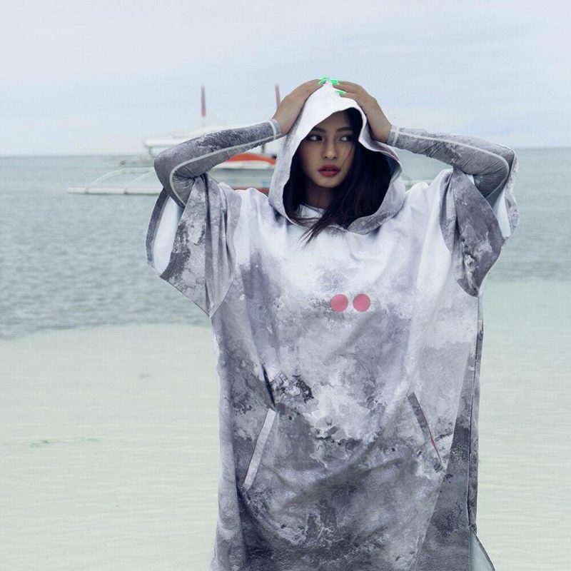 poncho surf peak gris 809