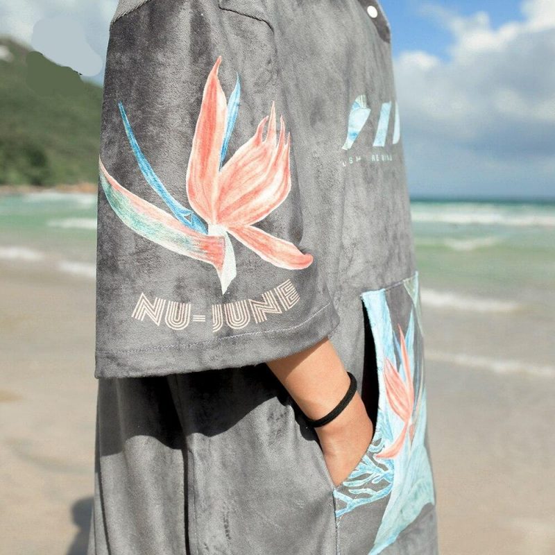 poncho surf roller gris 943
