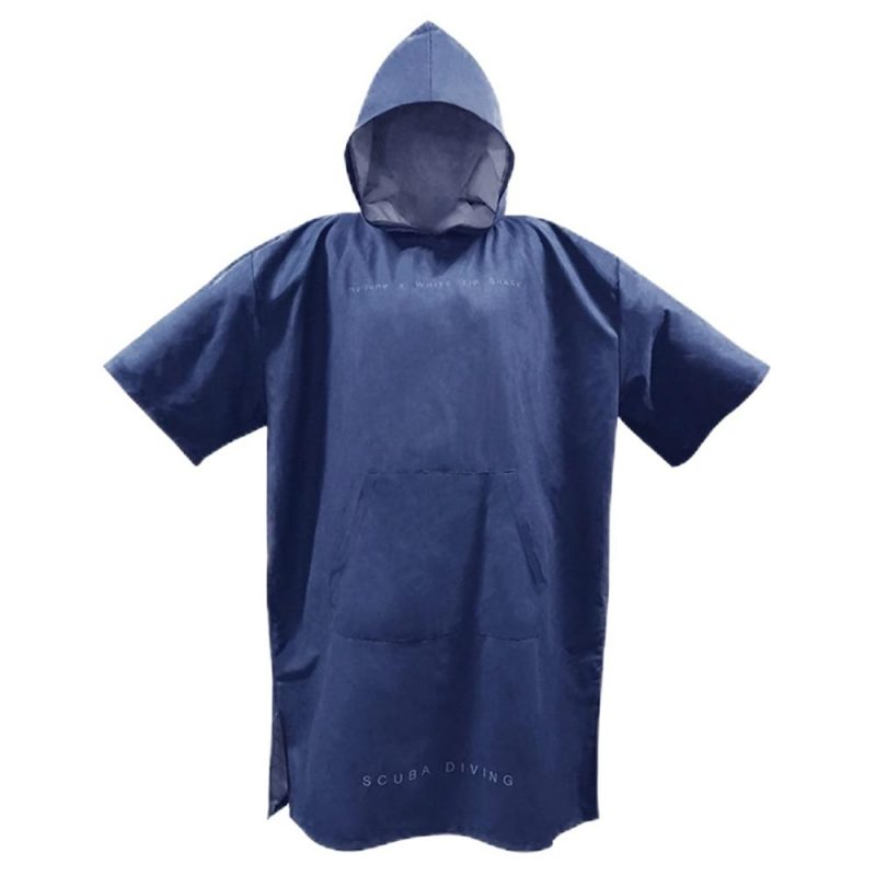 poncho surf shark bleu 268