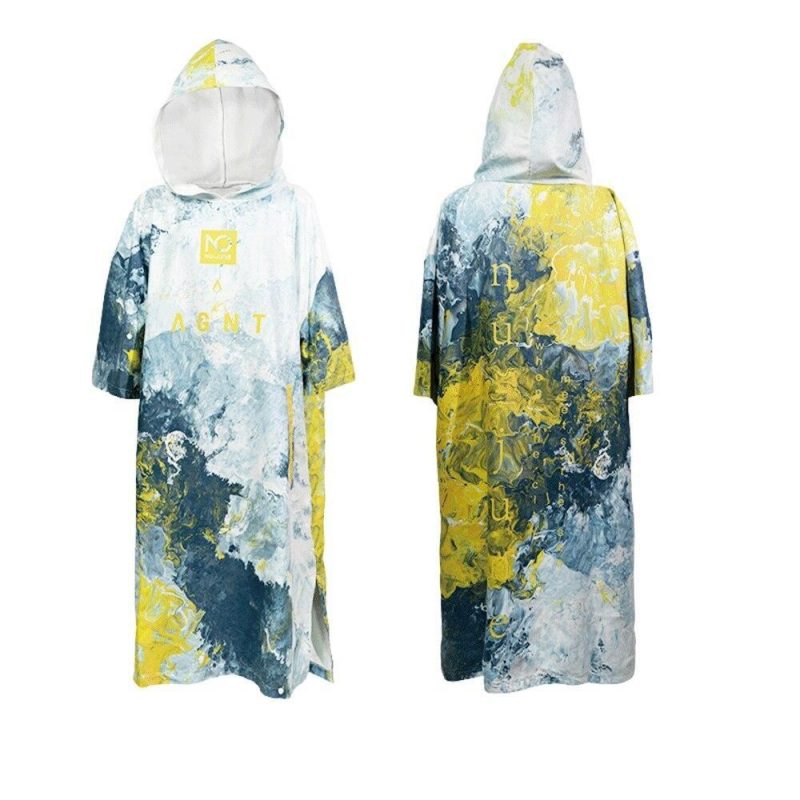 poncho surf wave jaune 852