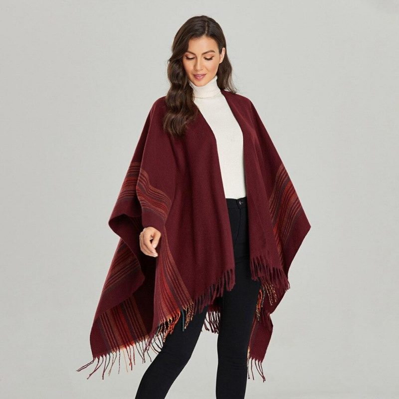 poncho vintage femme 615