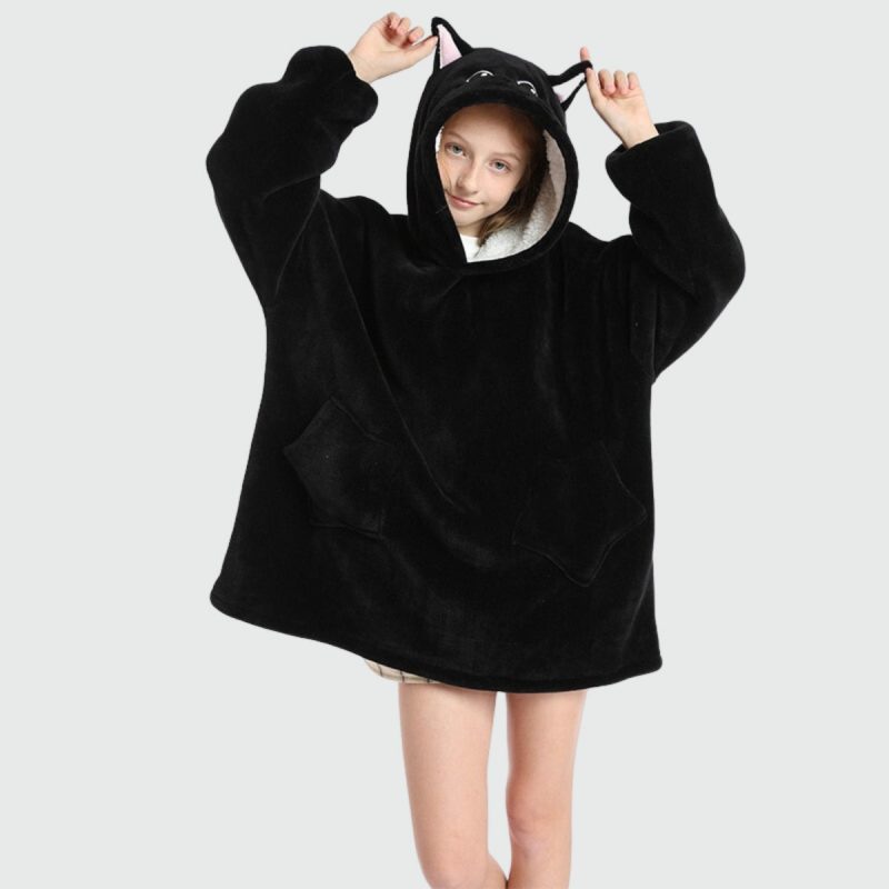 sweat plaid enfant chat noir chat noir unique 766