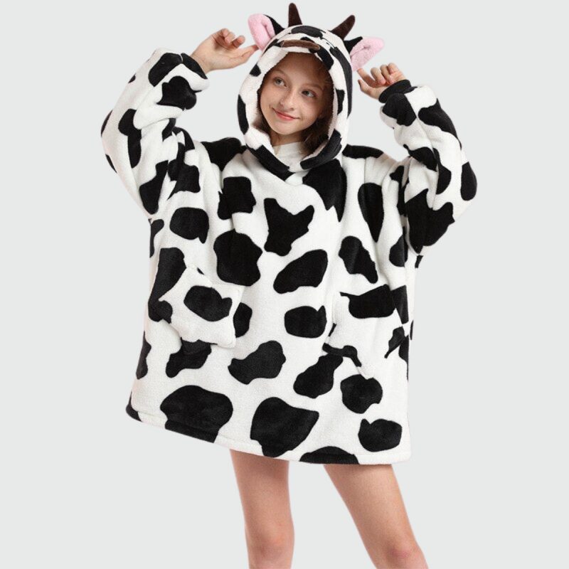 sweat plaid enfant vache vache 75 cm 402