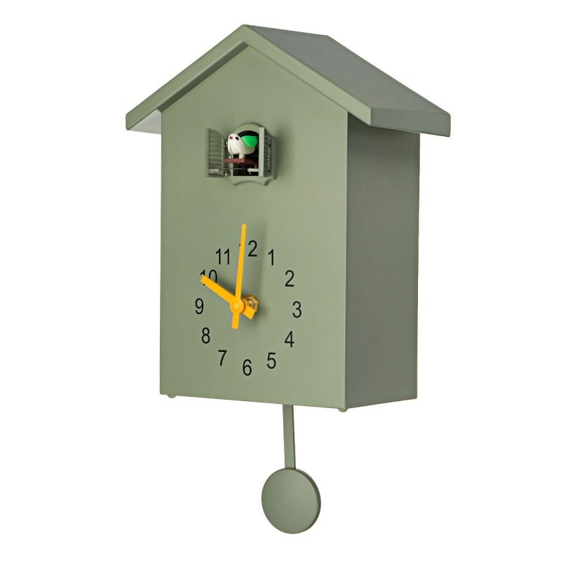 Horloge Coucou Moderne Vert