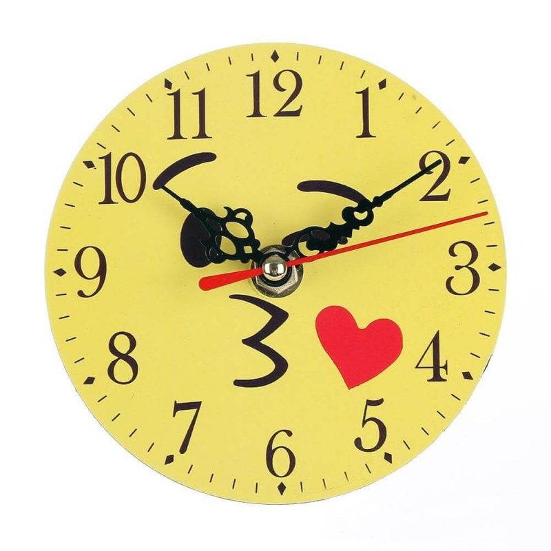 Horloge murale Emoji bisou