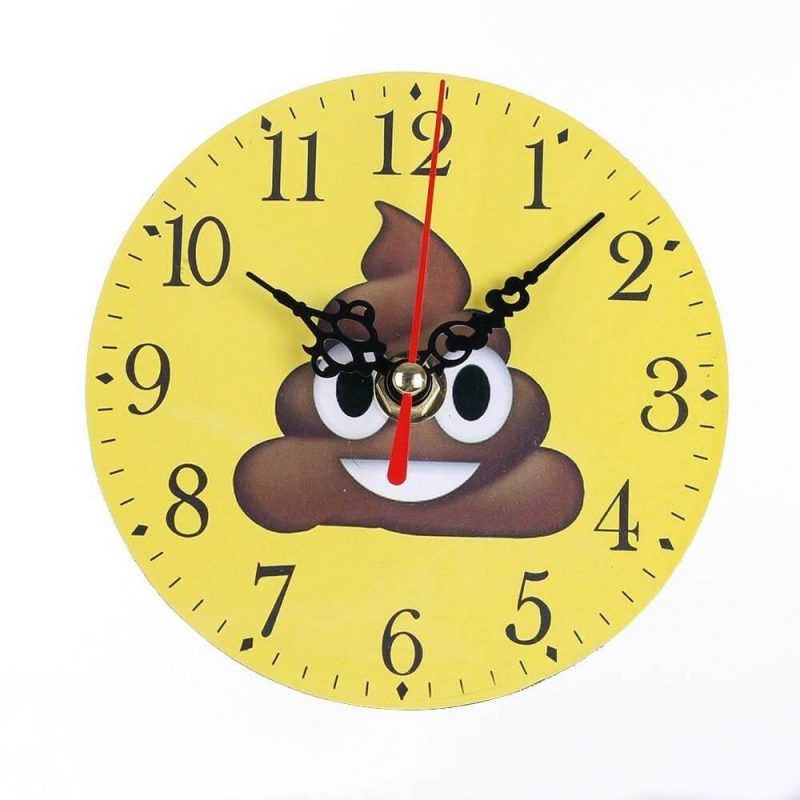 Horloge murale Emoji caca