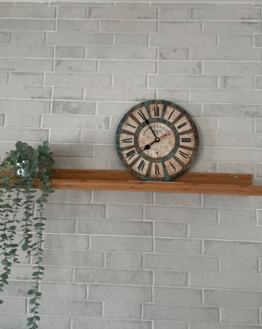 Horloge murale indutrielle cafe de la gare vintage retro salon