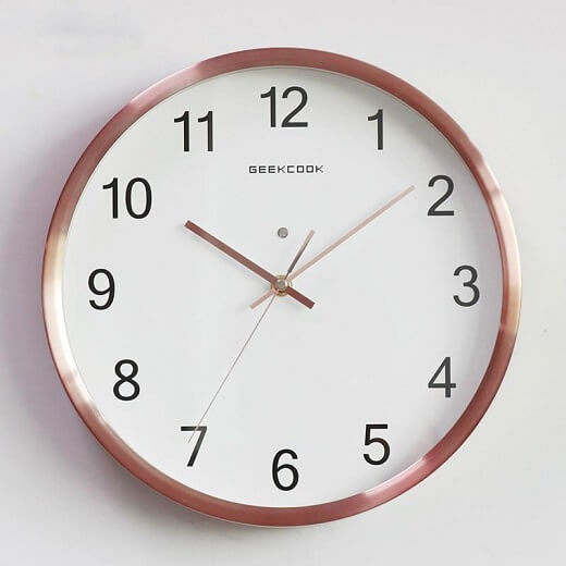 Horloge_murale_lumineuse_LED_Bleu_Bronze Horloge murale lumineuse LED Bleu Bronze