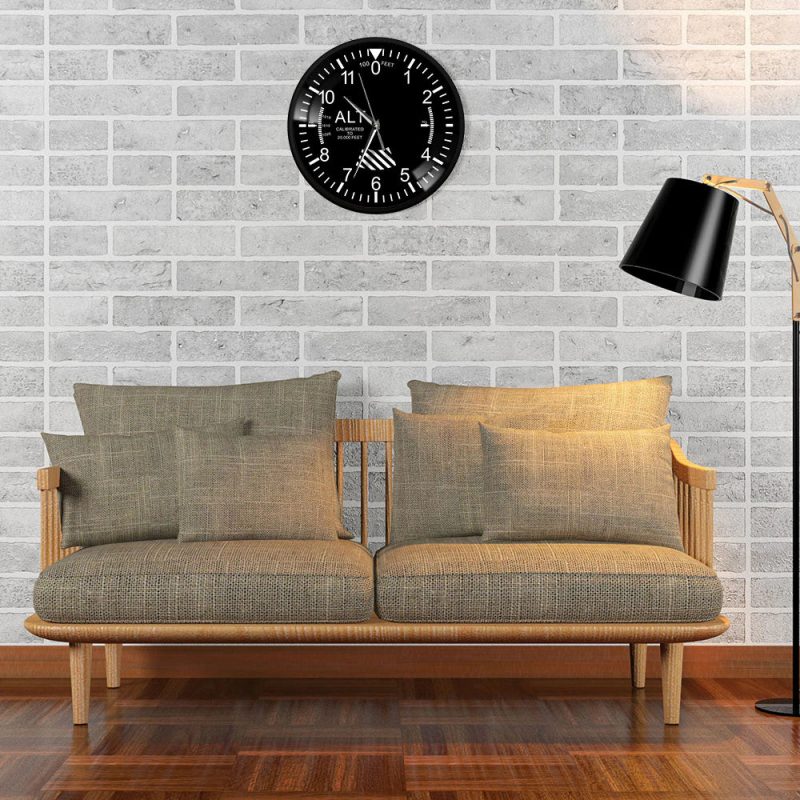 Horloge murale originale avion cadran Salon