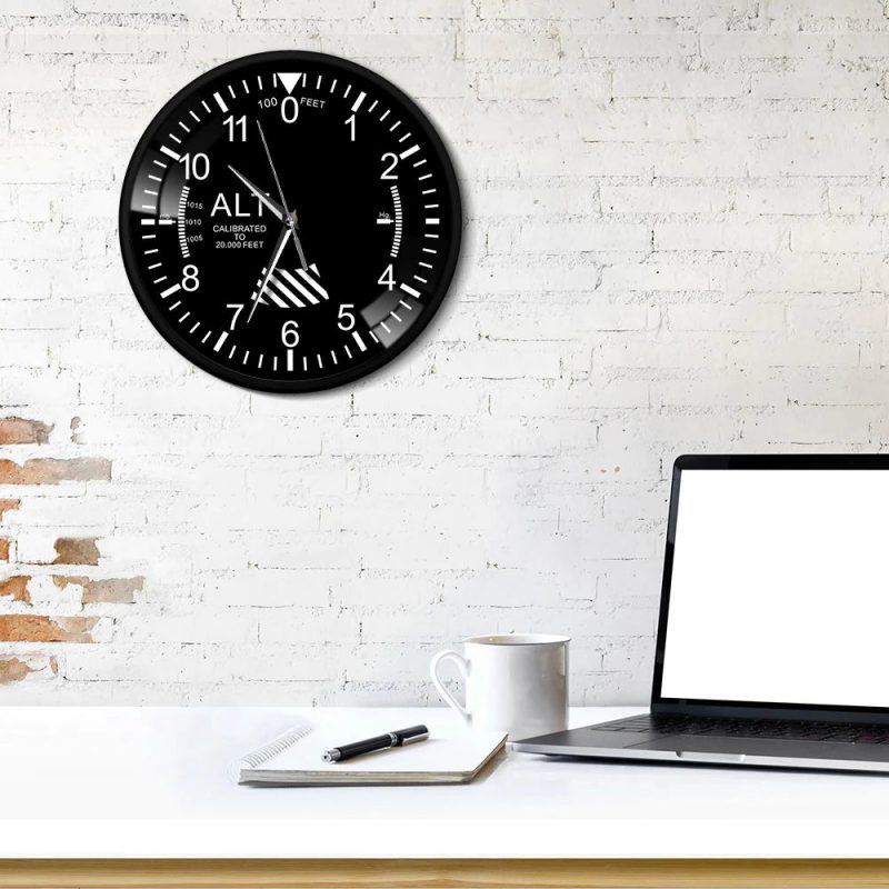 Horloge murale originale avion cadran bureau