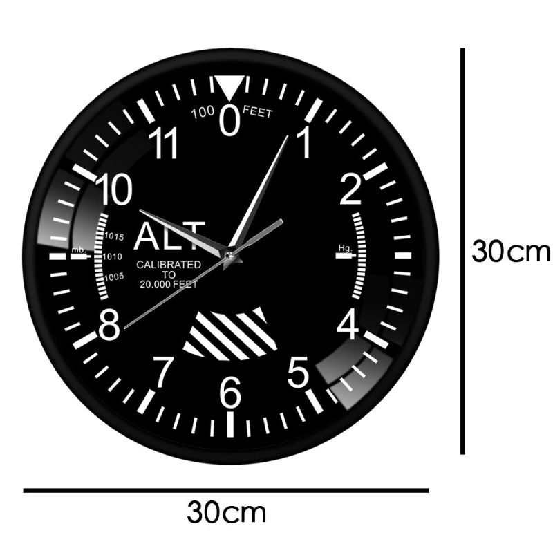 Horloge murale originale avion cadran diametre