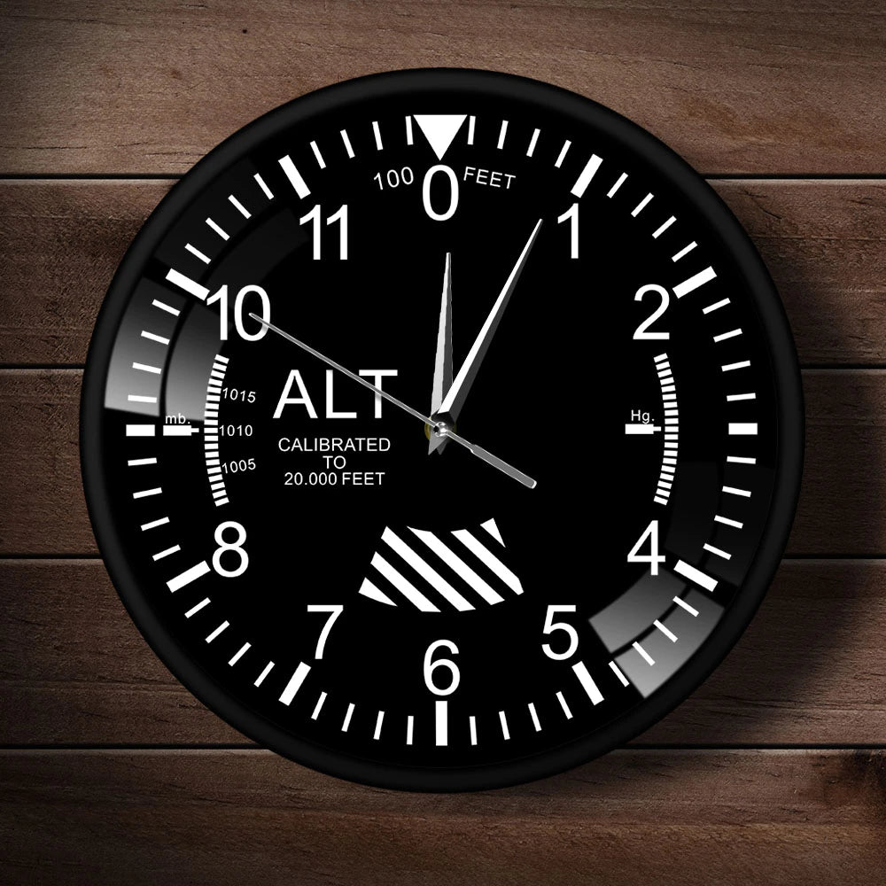 Horloge_murale_originale_avion_cadran_noir_design Horloge murale originale avion cadran noir design