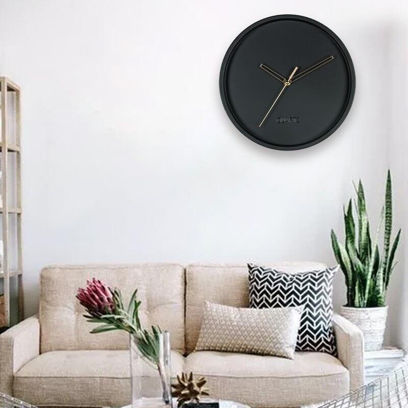 Horloge murale scandinave quartz mecanisme sans tic Piles salon cuisine moderne salon