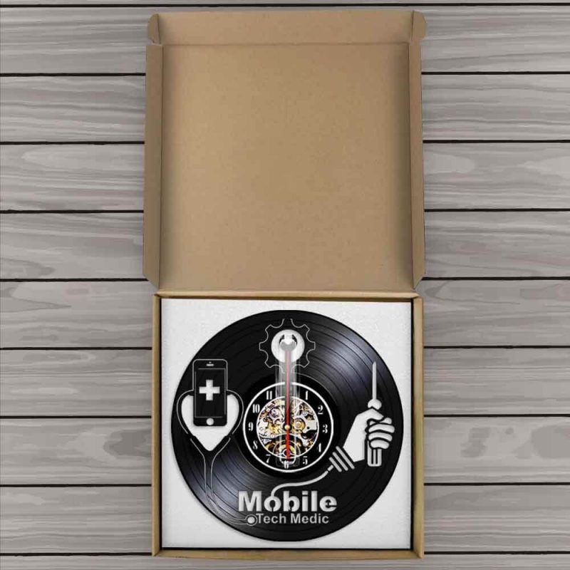 Horloge murale vinyle telephone Colis