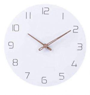 horloge bois blanc 13
