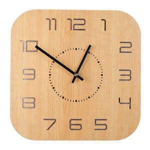 horloge bois carre 16