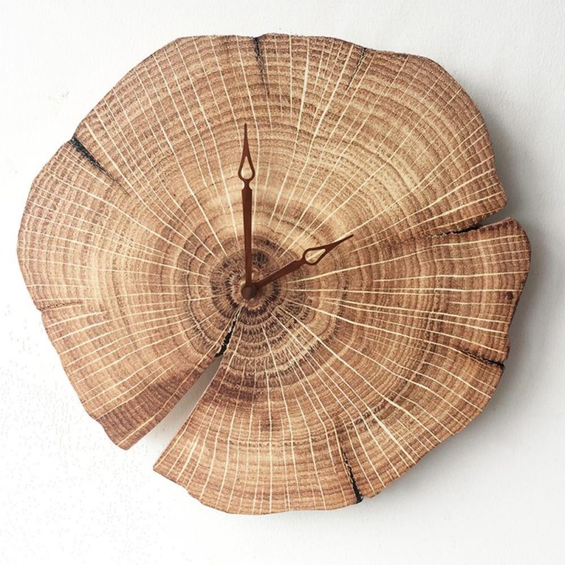 horloge bois naturel 20