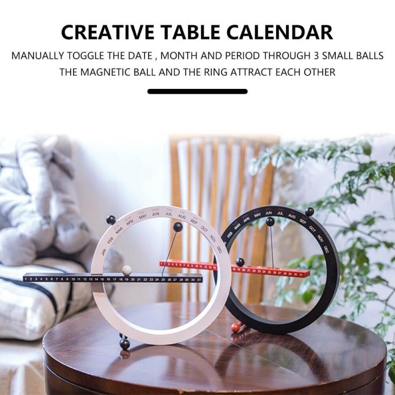 horloge calendrier perpetuel magnetique diametre information