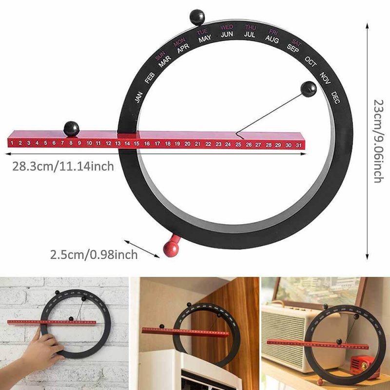 horloge calendrier perpetuel magnetique informations