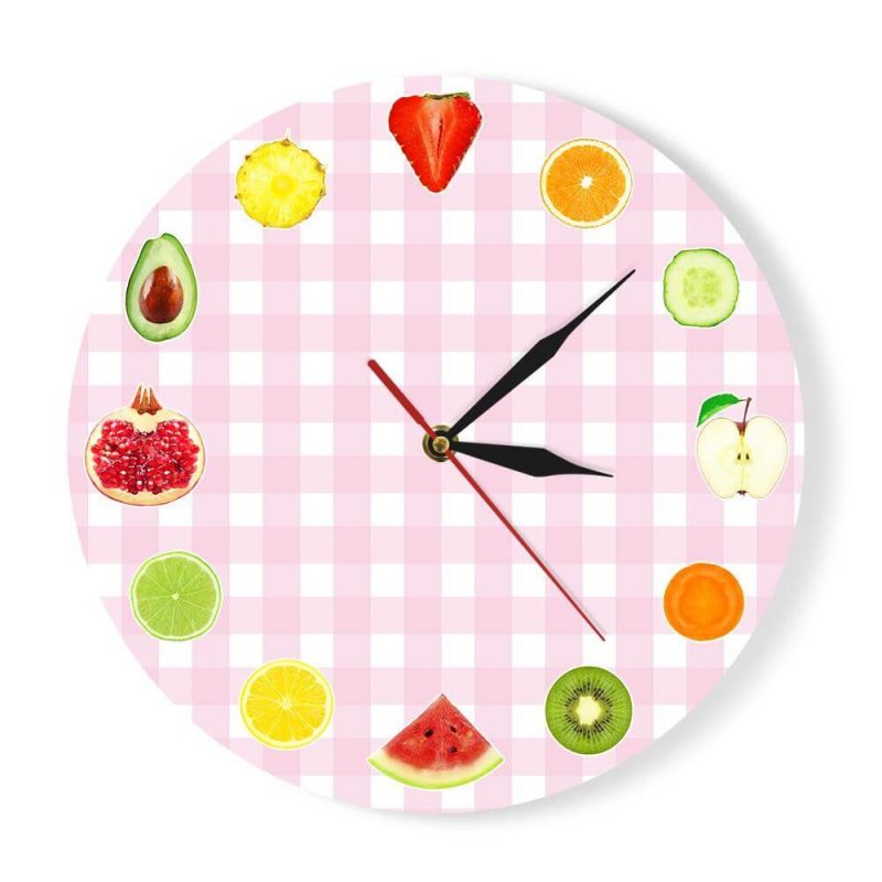 horloge cuisine agrume