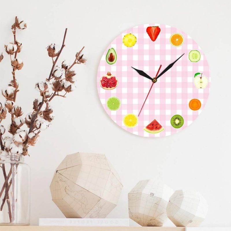 horloge cuisine murale agrume