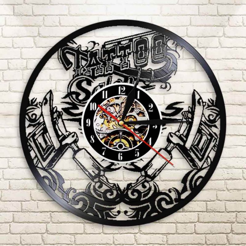 horloge design tattoo vinyle