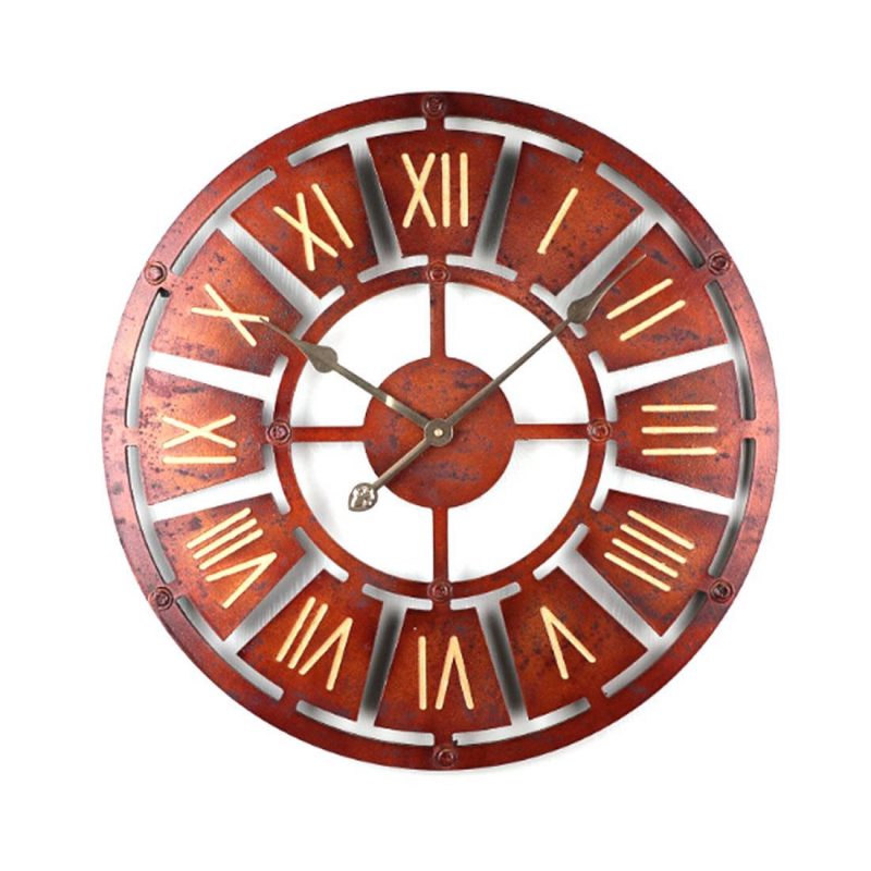 horloge industrielle bordeaux vintage 16