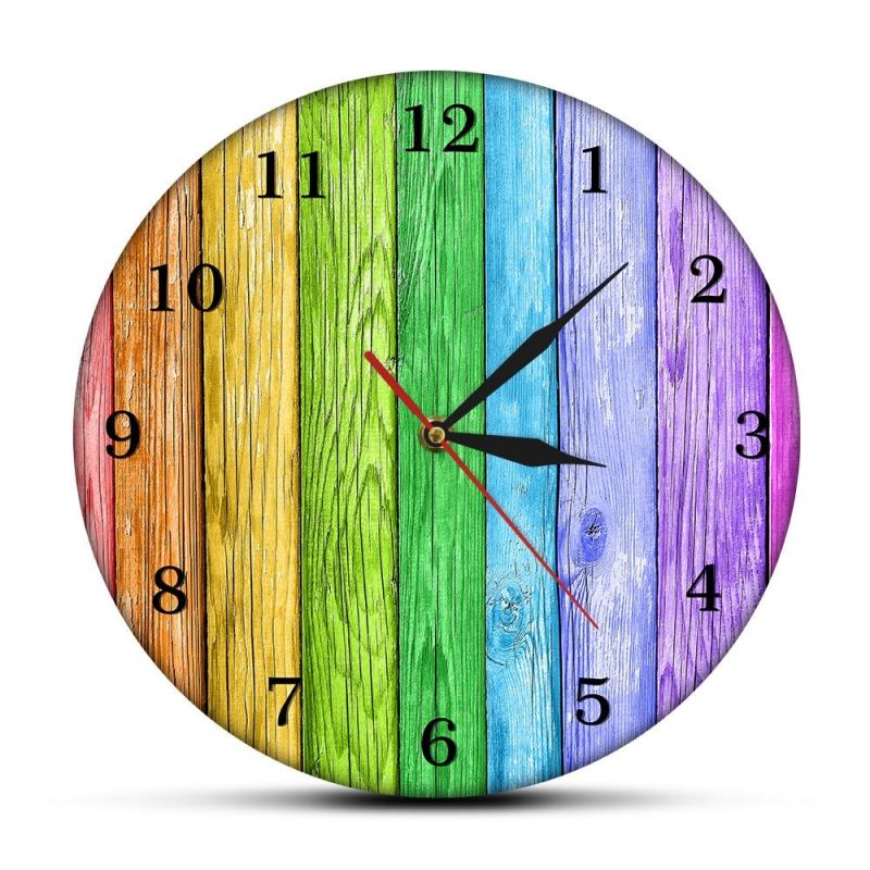 horloge moderne multicolore 30