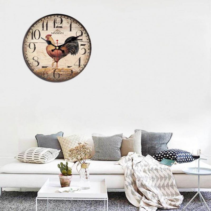 horloge murale cuisine coq