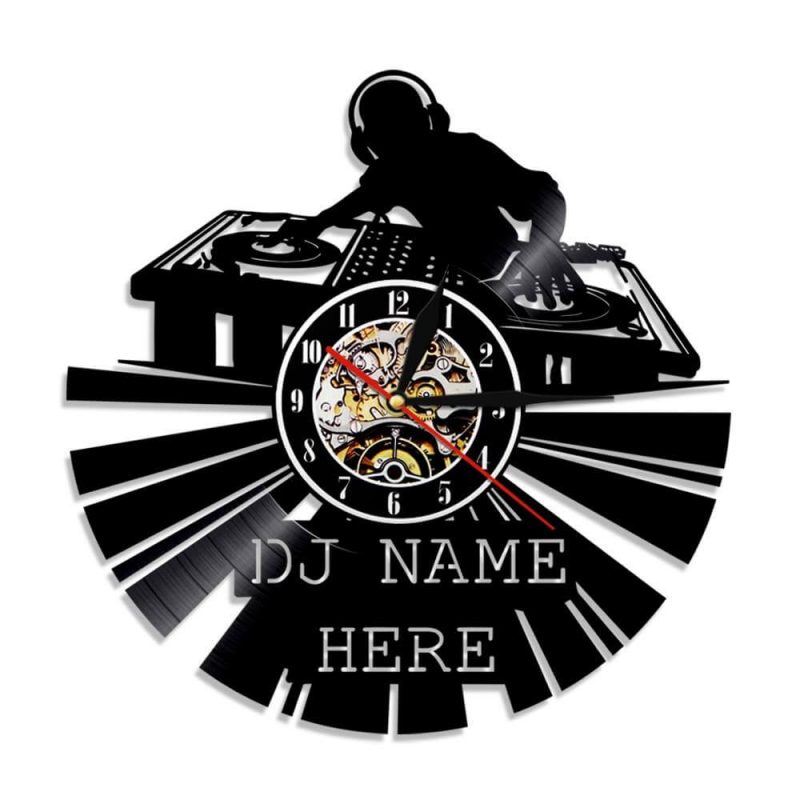 horloge murale dj