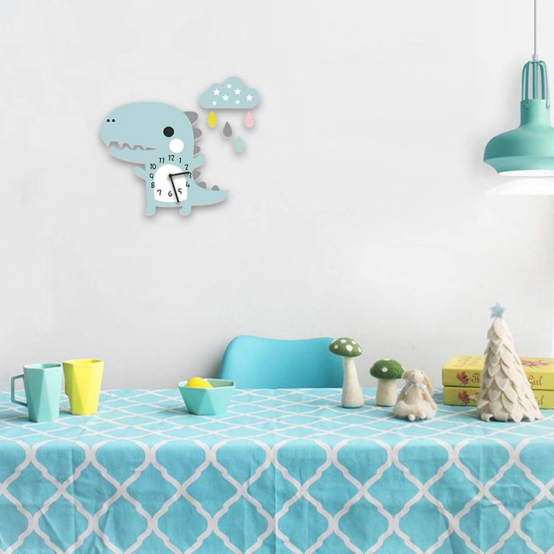 horloge murale enfant dinosaure