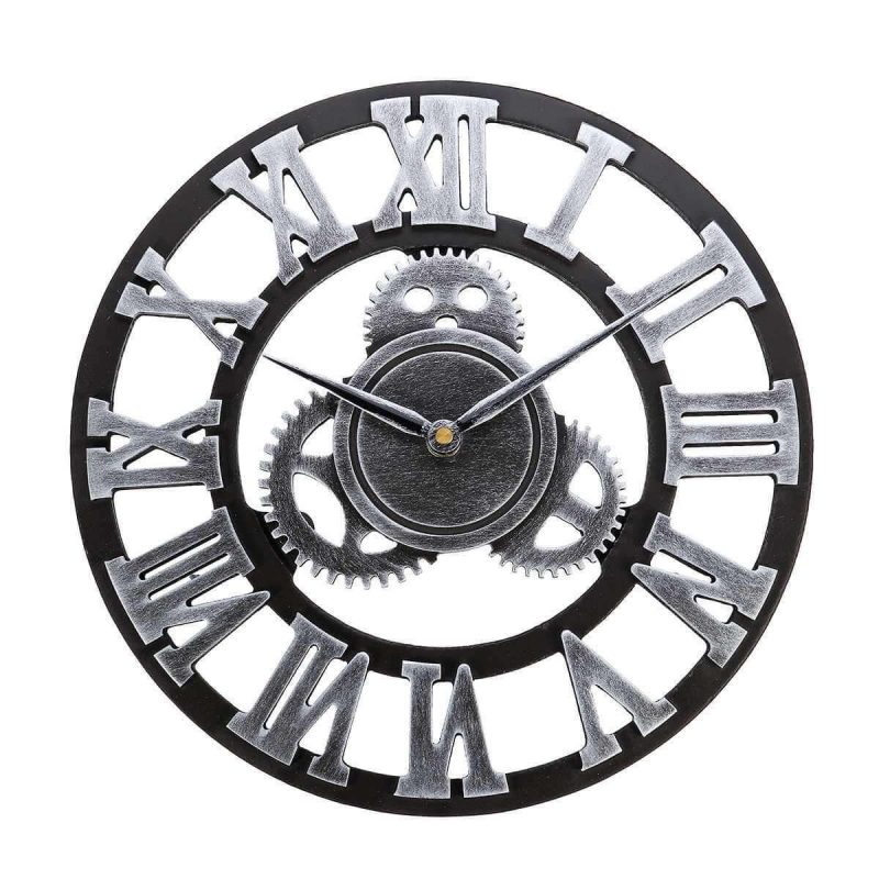 horloge murale industrielle engrenage 1