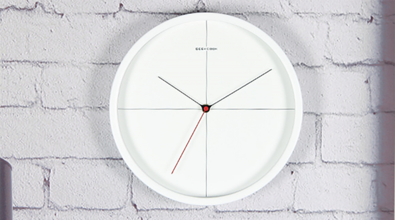 horloge murale scandinave classique blanche nordique