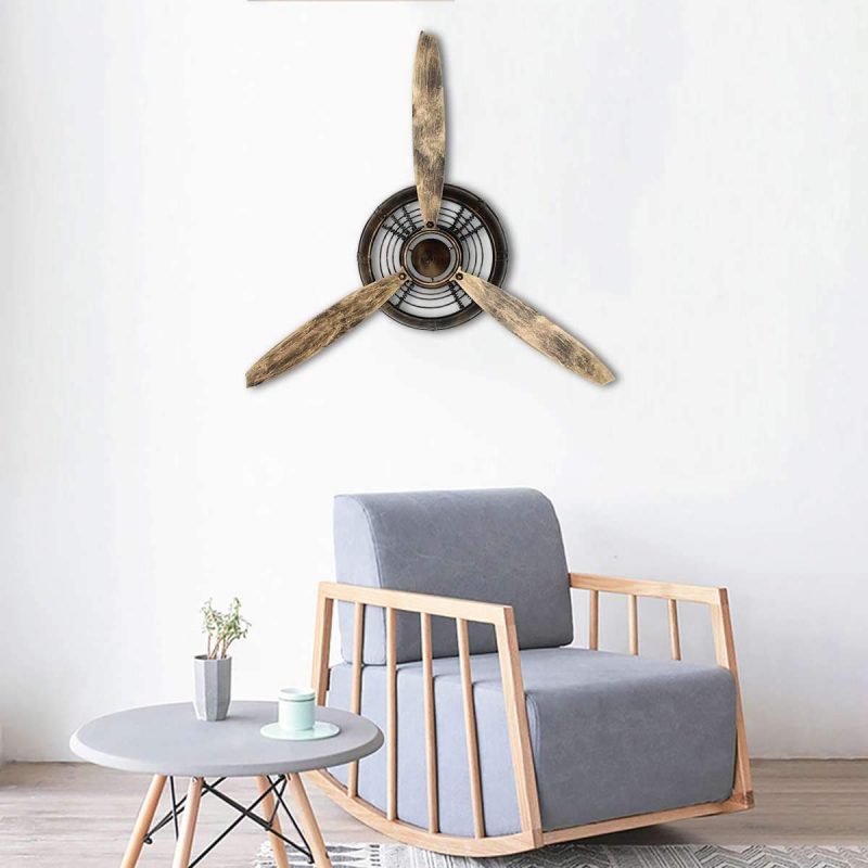 horloge murale scandinave helice d avion danssalle d attende