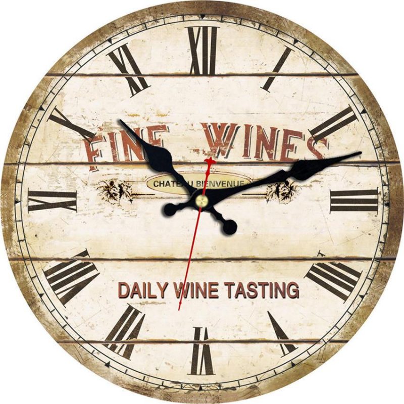 horloge murale tonneau barril vin