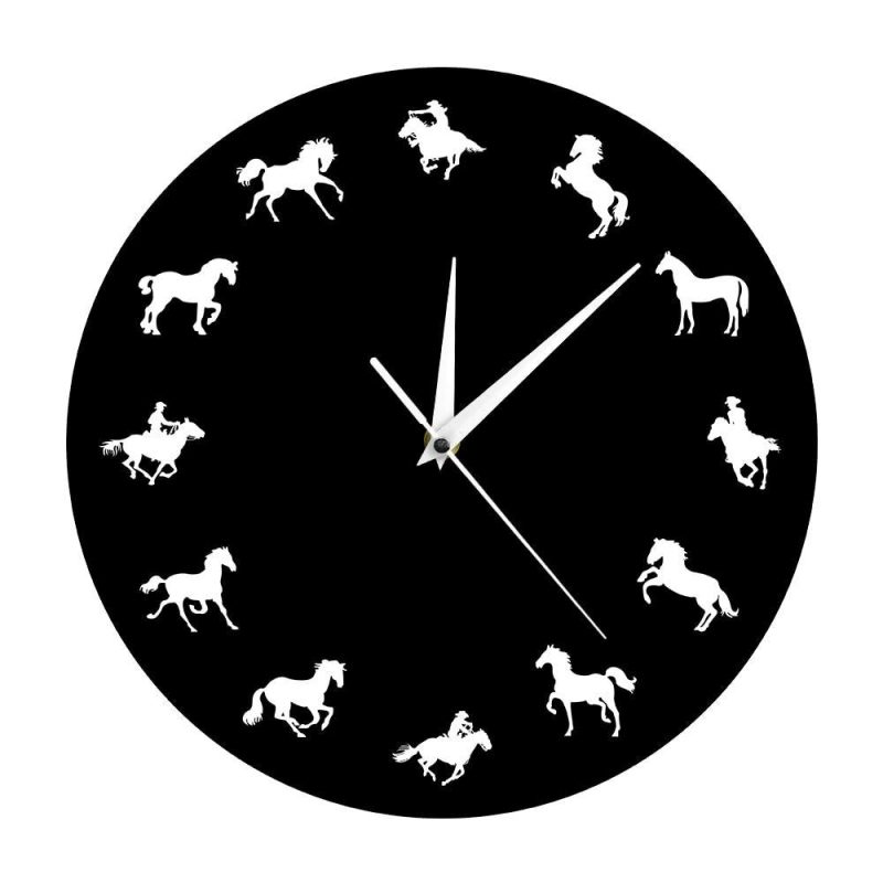 horloge originale chevaux sauvages 33