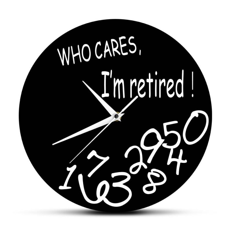 horloge originale je suis retraite 78