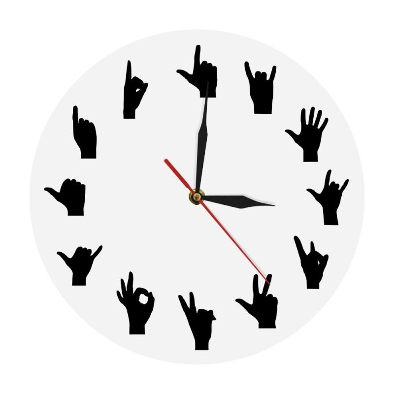 horloge originale langue des signes 87