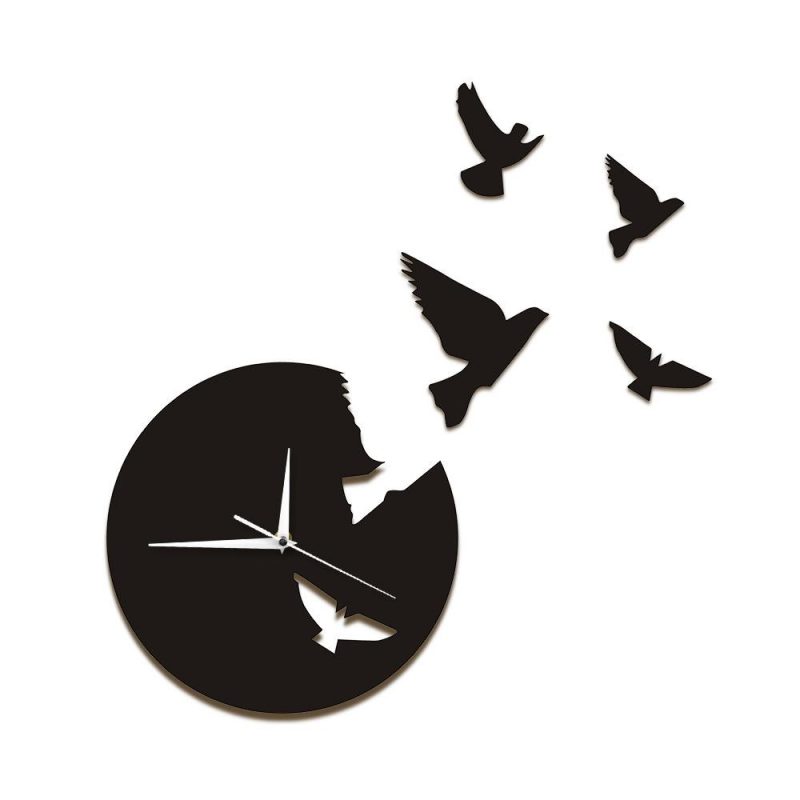 horloge originale oiseaux volant 105
