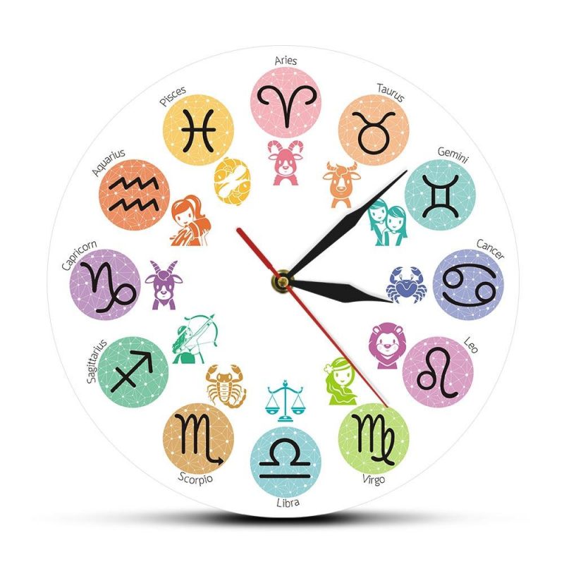 horloge originale signes du zodiaque 127