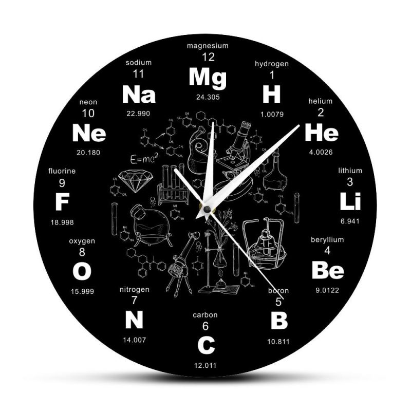 horloge originale tableau periodique 135