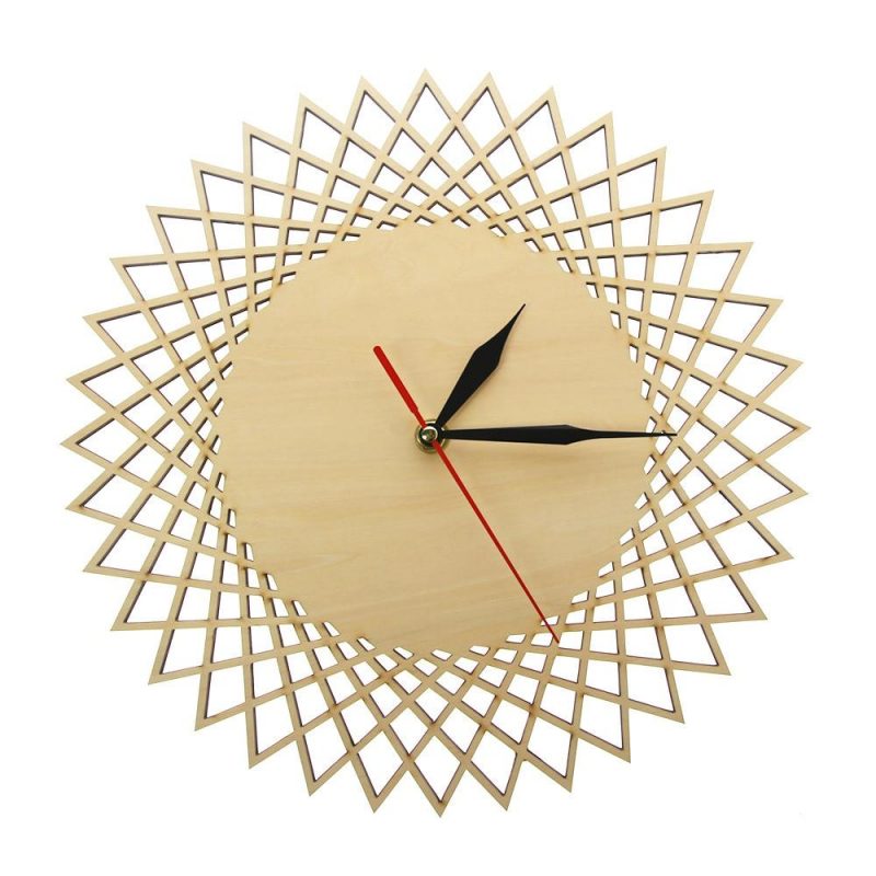 horloge scandinave bois design 2