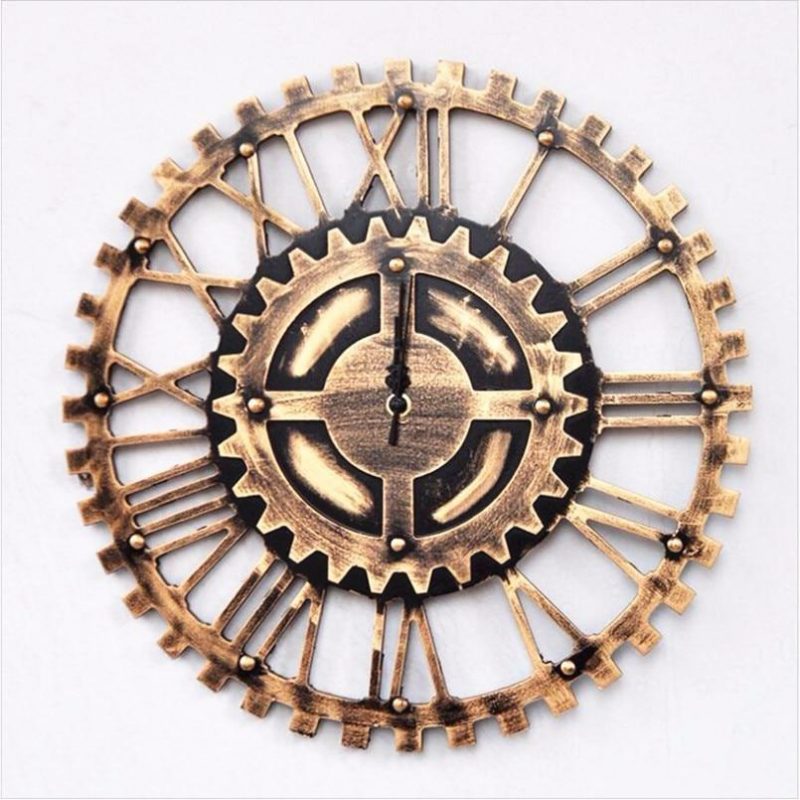 horloge steampunk croix doree 2
