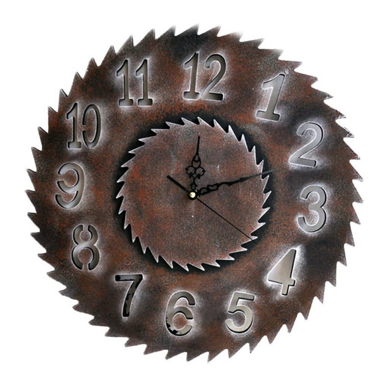 horloge steampunk scie rouillee 4
