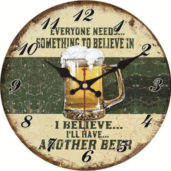 horloge vintage biere 1