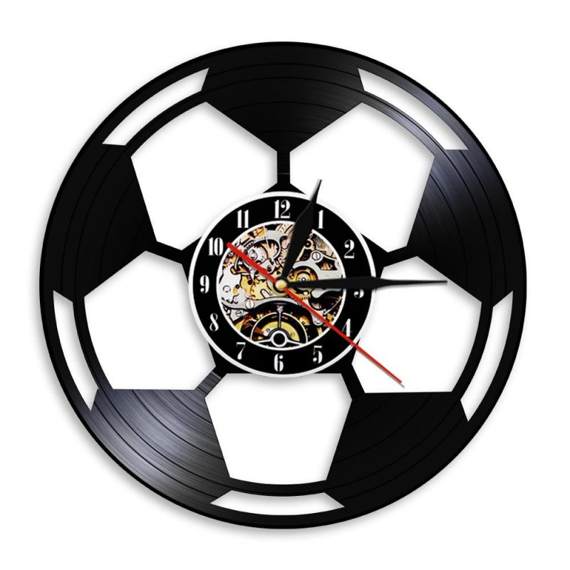 horloge vinyle ballon de football 0
