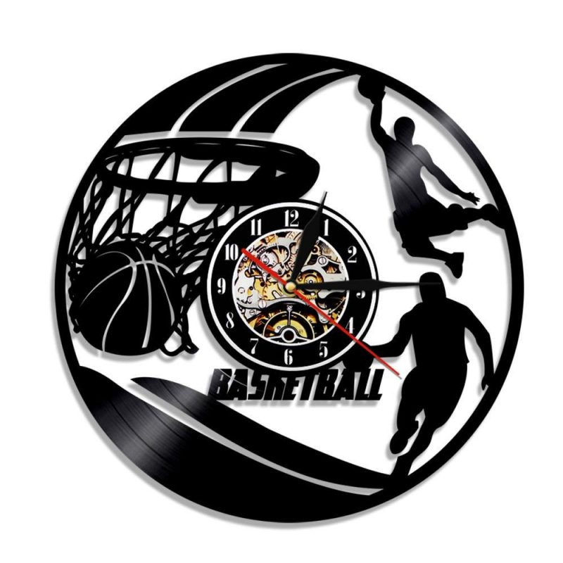 horloge vinyle basketball 0